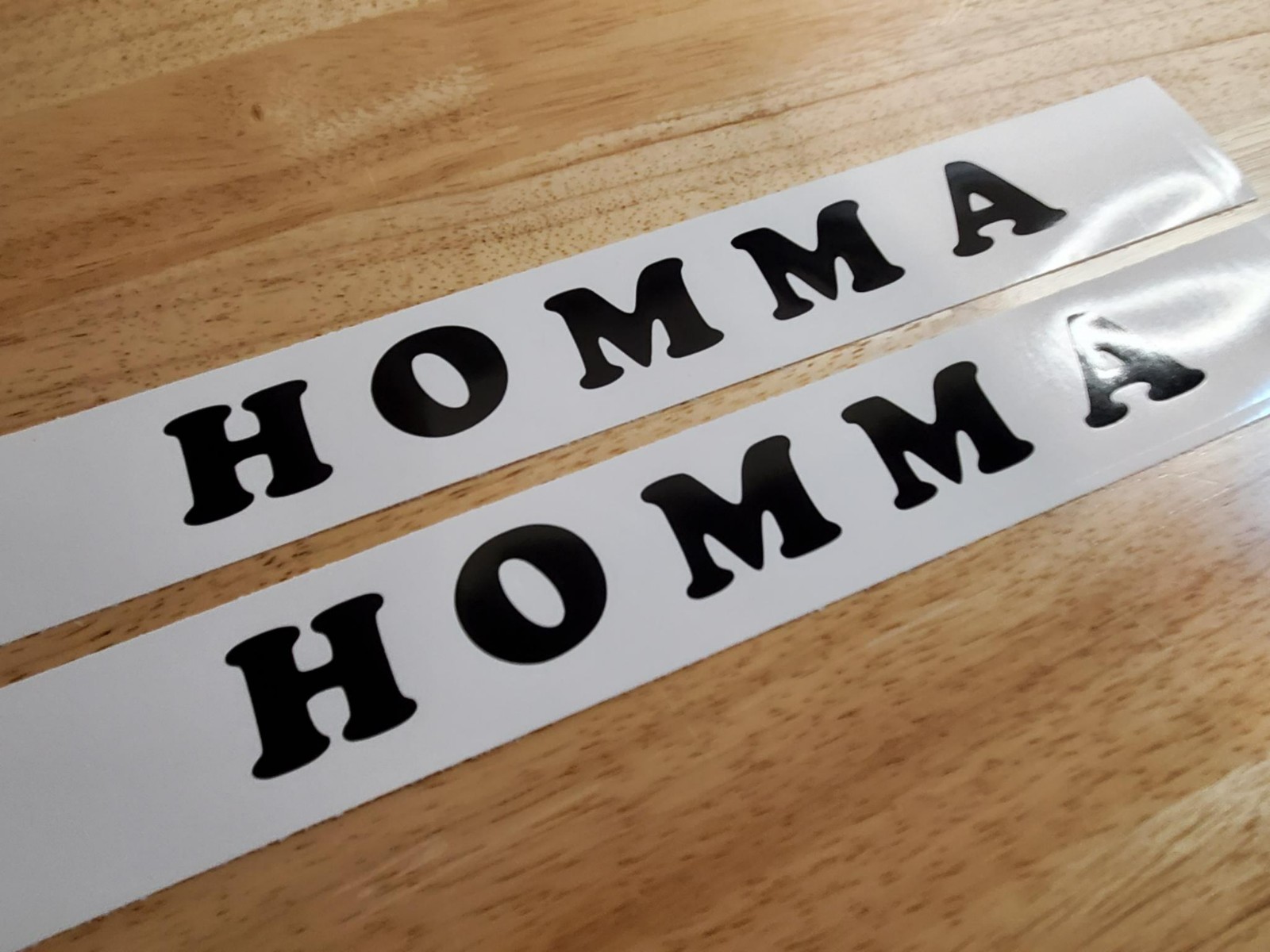 homma machine 24″ DECALS STICKERS GLOSS black (2) VINYL USA