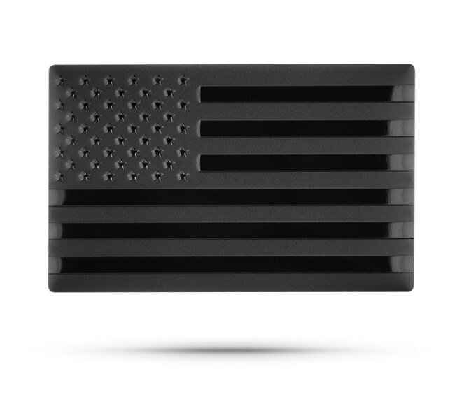 3D American Flag Aluminum Alloy Car Decal Badge Vehicle Body Decoration (8x5cm)