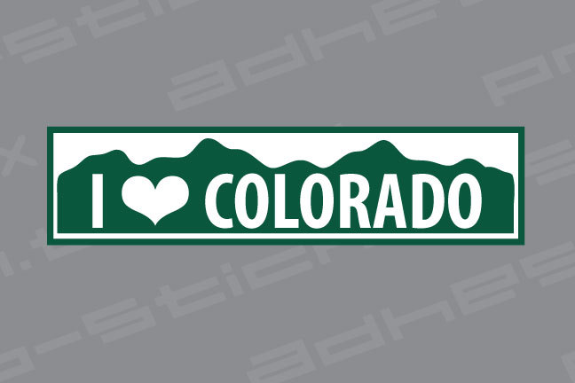 I Love Colorado Sticker Decal Die-Cut Vinyl