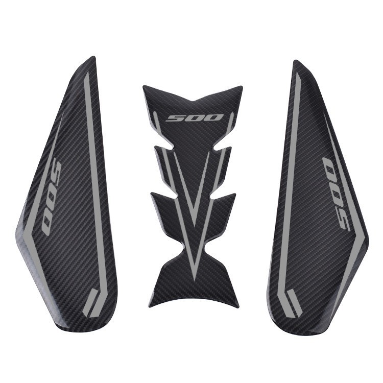 Tank Traction Side Pad Gas Fuel Knee Grip Decal For Kawasaki Z500 Ninja500 2024-