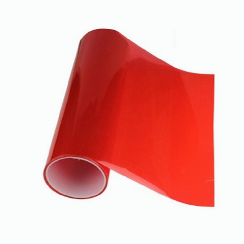 For Headlight Taillamp Transparent Red Lens Vinyl Protection Wrap Film 12″x78″