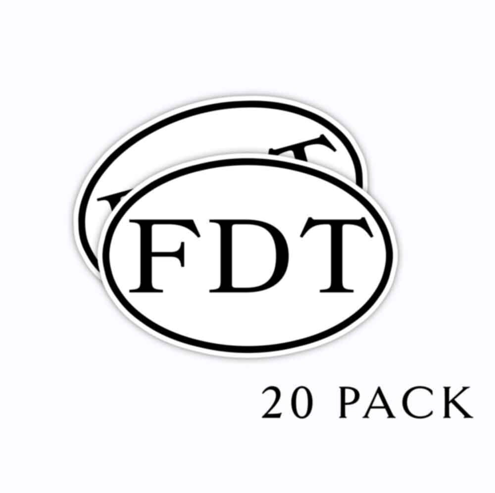 FDT Oval Decals F*** DONALD TRUMP 3″ wide Democratic Stickers 10 Pack 2025