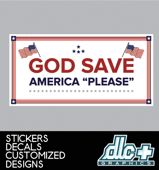 God Save America Decal