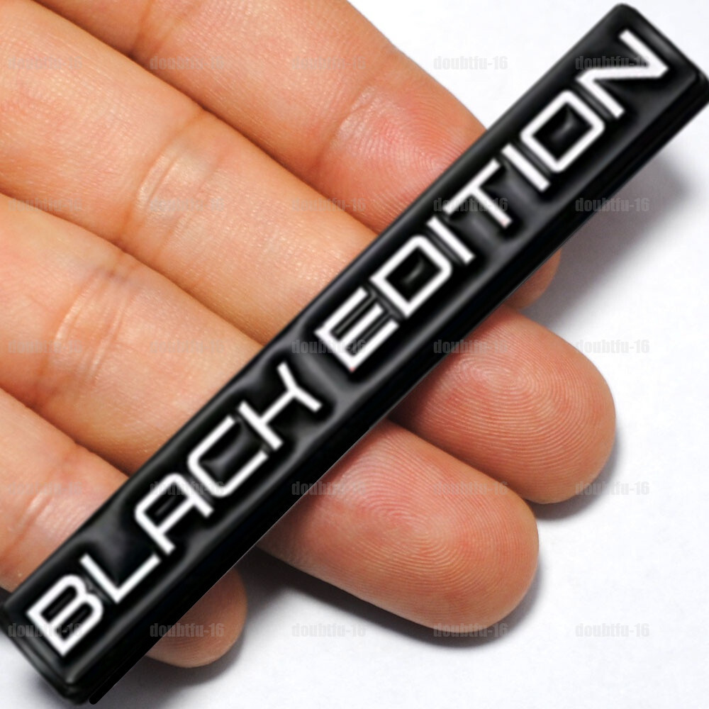 Black Edition Logo Emblem Badge Car Rear Tailgate Decal Sticker Car Accessories