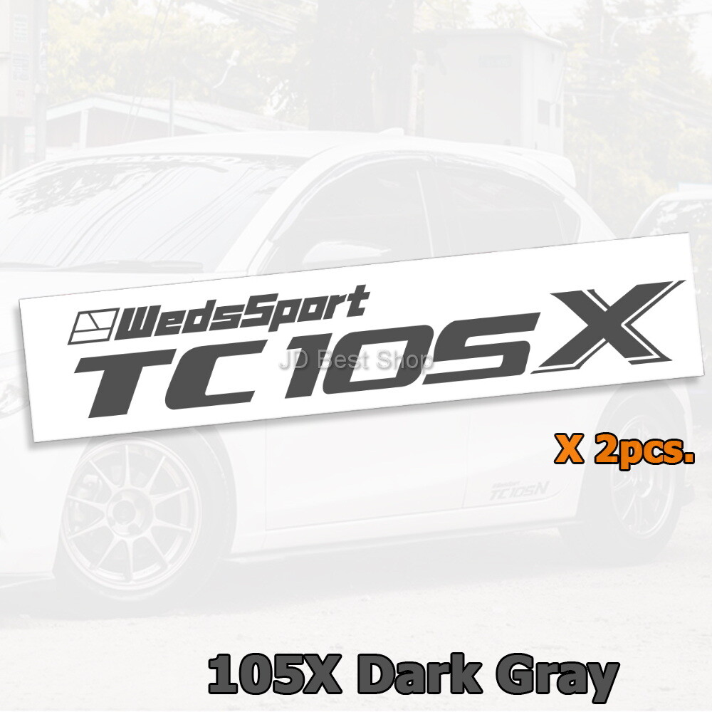 Sticker Diecut Wheels Car Racing WedsSport TC105 N X Vinyl JDM Style Jap Set 2pc