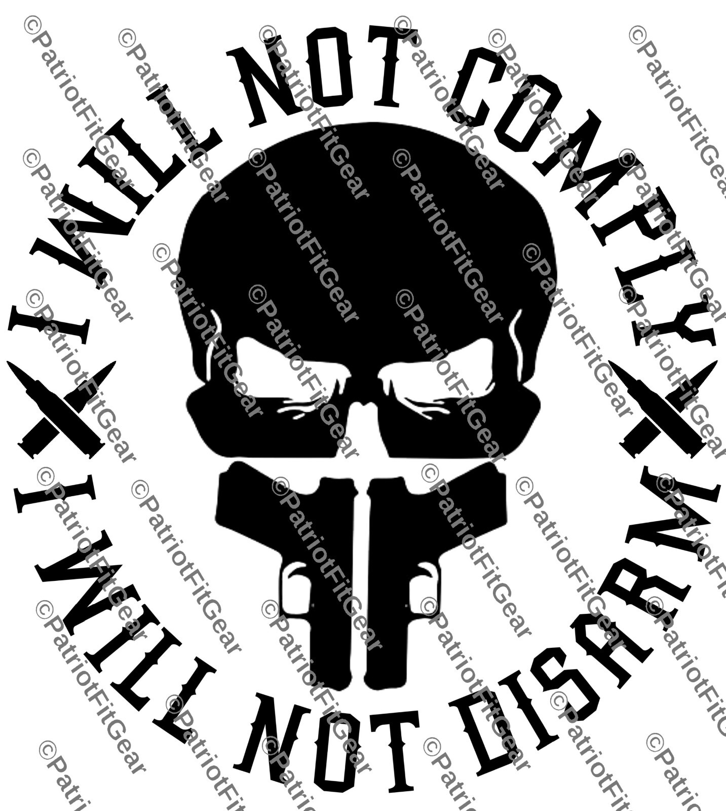 I Will Not Comply,Gun Rights,Molon Labe,We The People,2A,Custom Vinyl Decal