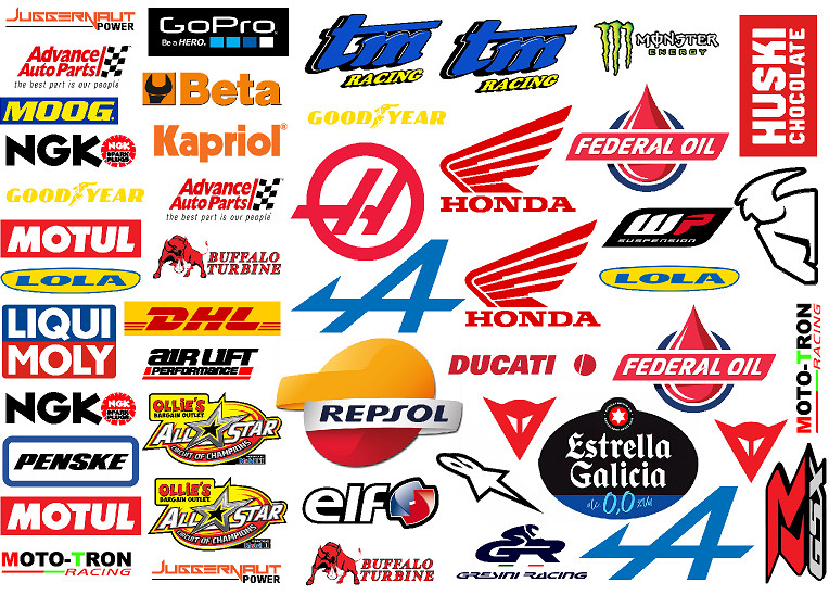 99 set4 Racing Decals Stickers Drag Race Nascar MotoGP High Quality Vinyl