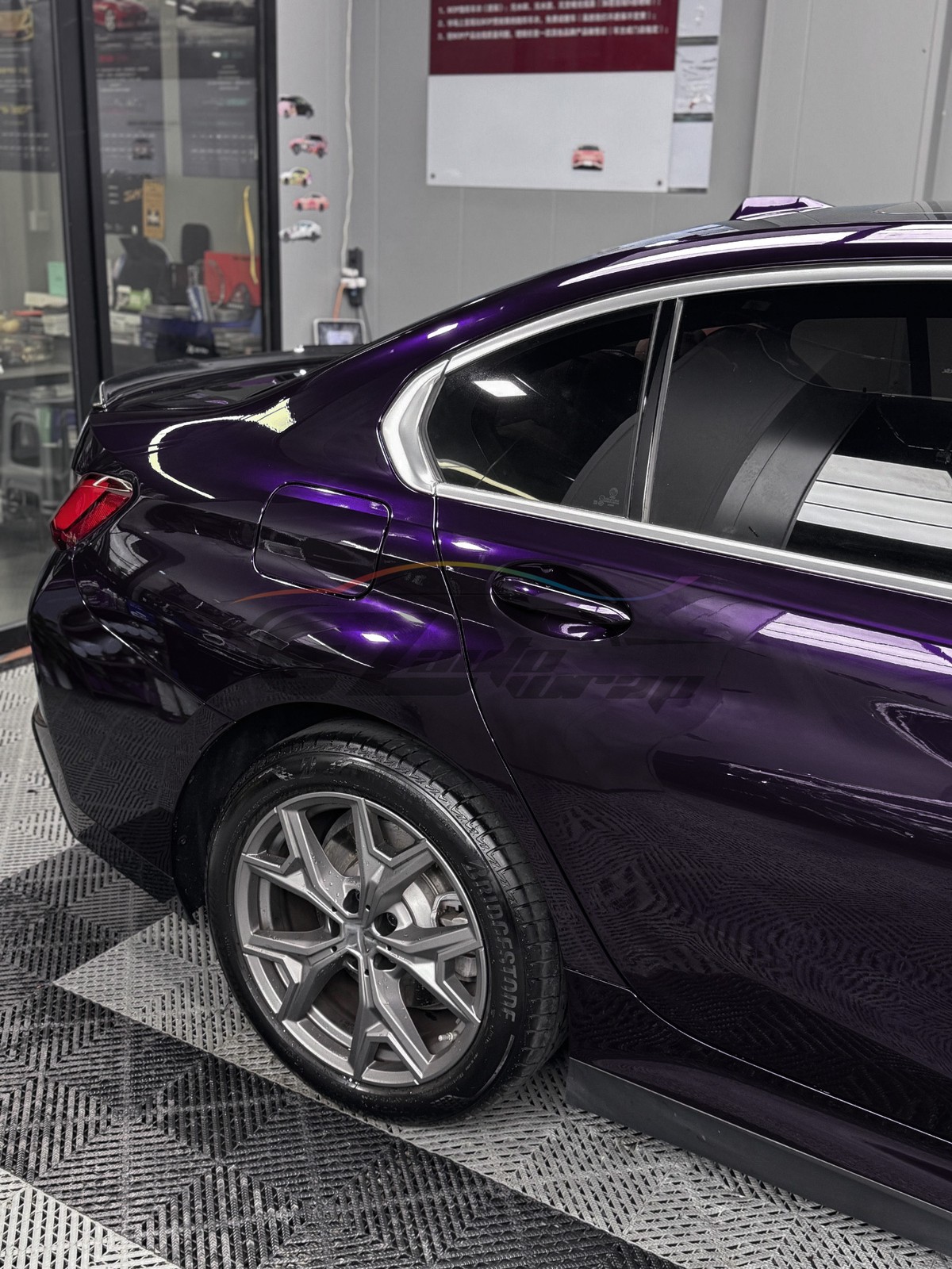 Gloss Metallic Midnight Purple PPF TPU Paint Protection Film Dry Wet Vinyl Wrap