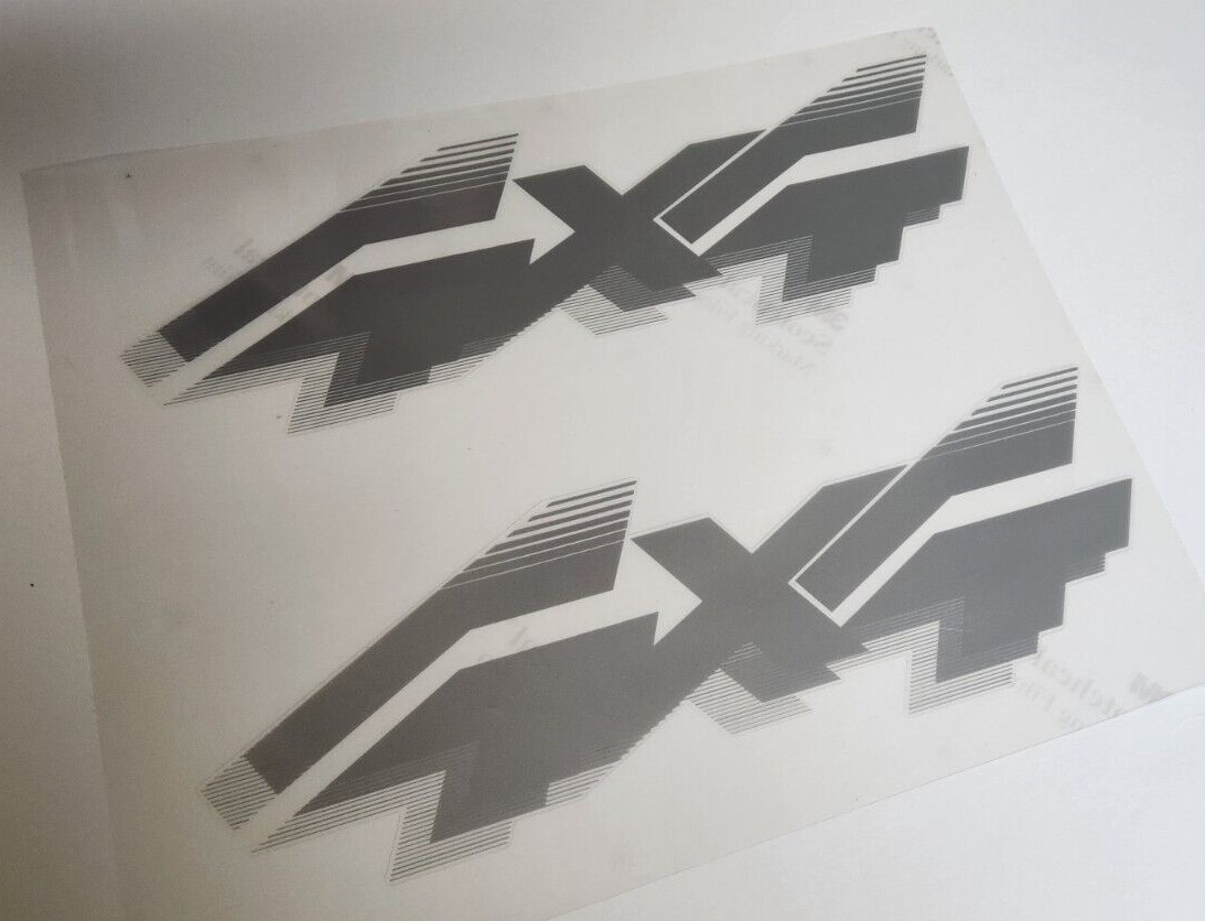 Pair 4×4 or 4×4 Off Road Decals fit 1992-1996 Ford F150, Bronco, etc TOP QUALITY
