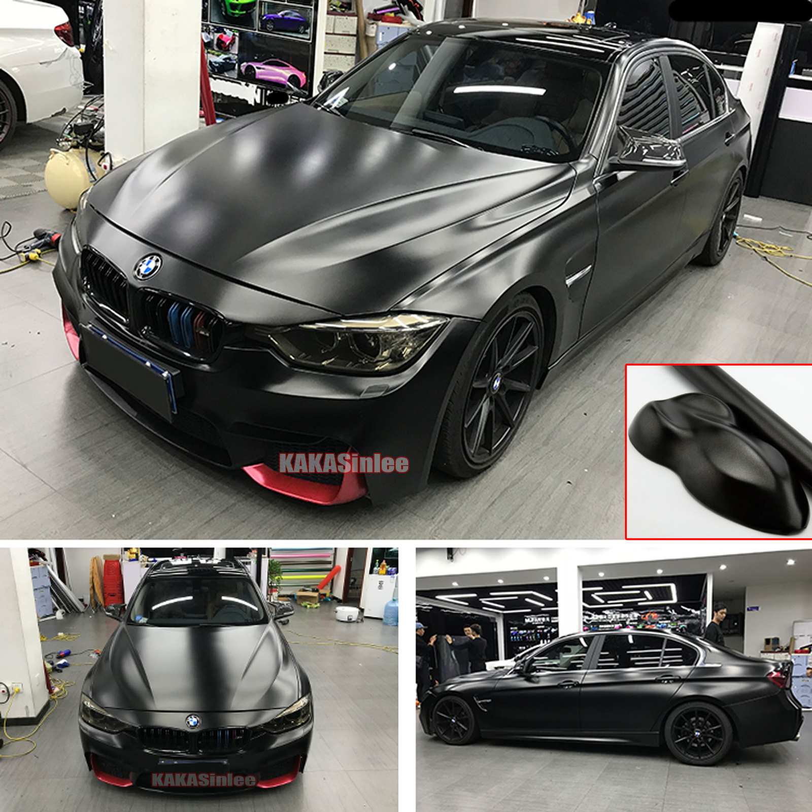 Air Release / Black Whole Car Pearl Metal Satin Chrome Vinyl Wrap Sticker HDUS