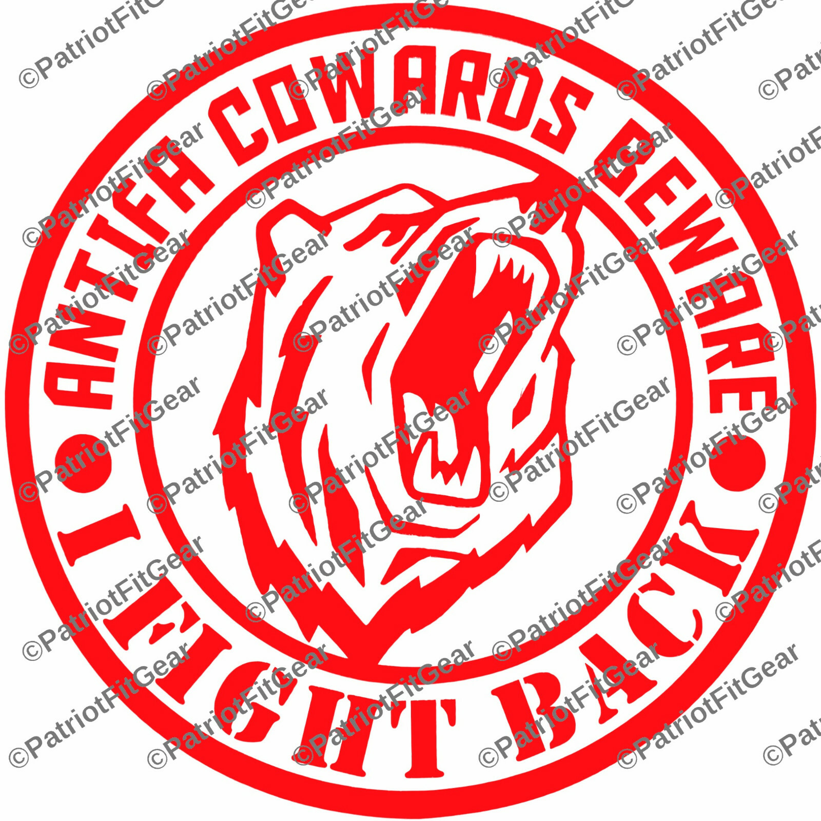 ANTIFA Cowards Beware,I Fight Back,F*ck ANTIFA,Domestic Terrorist,Vinyl Decal
