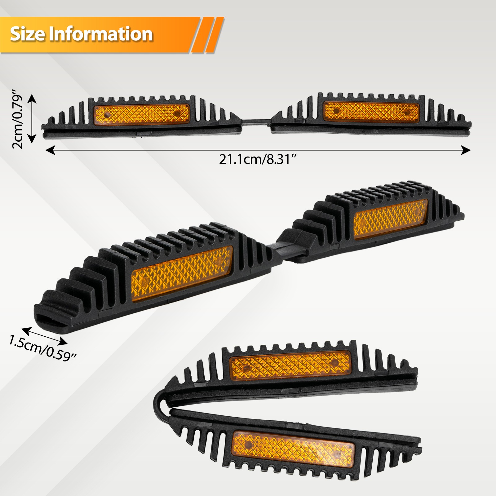 Car Door Guards Set Reflectors Protectors Prevent Scratches Protect Edges Van,
