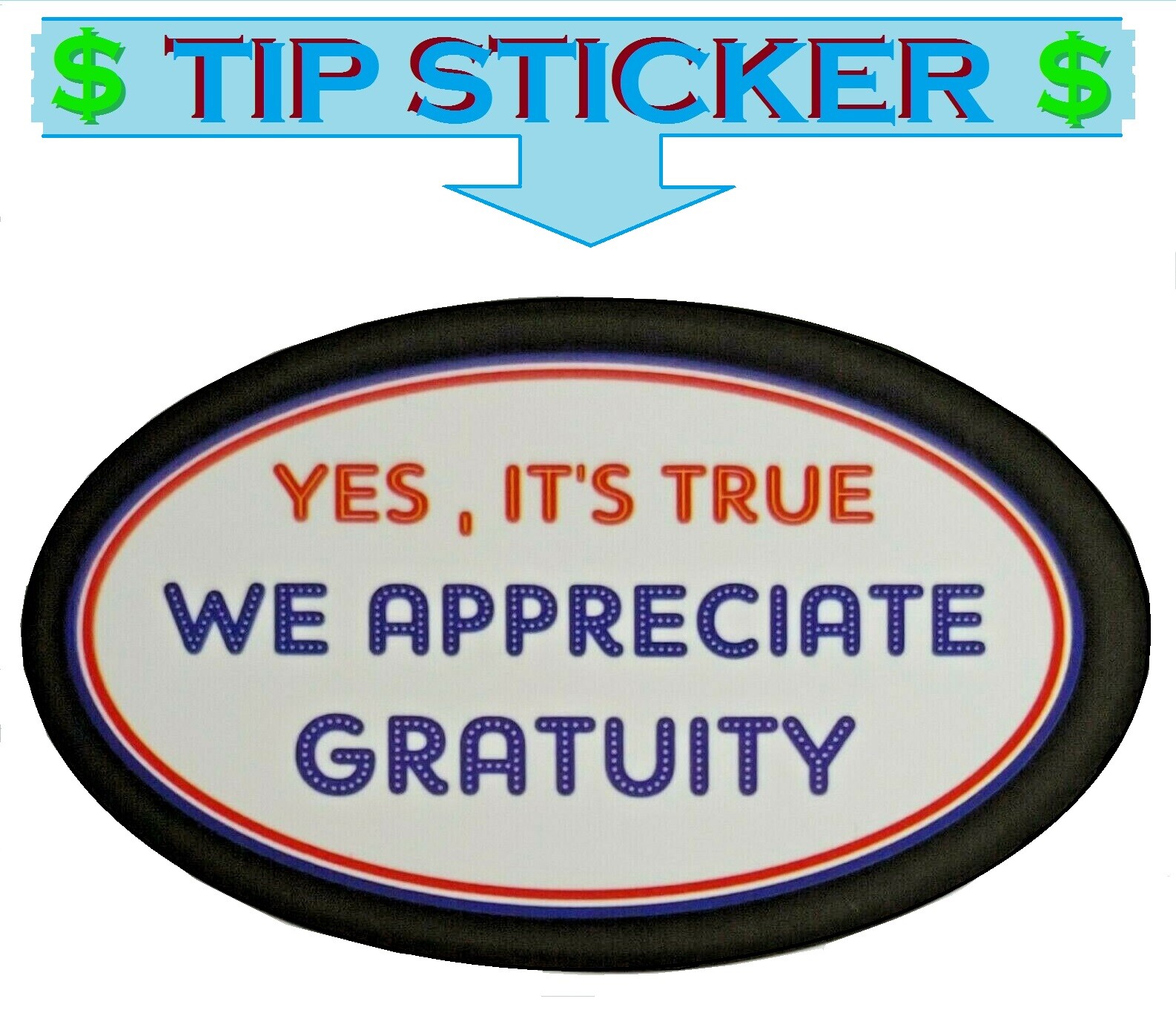 Gratuity Sticker , tip jar sticker , Tip jar , rideshare , tips sticker, ube