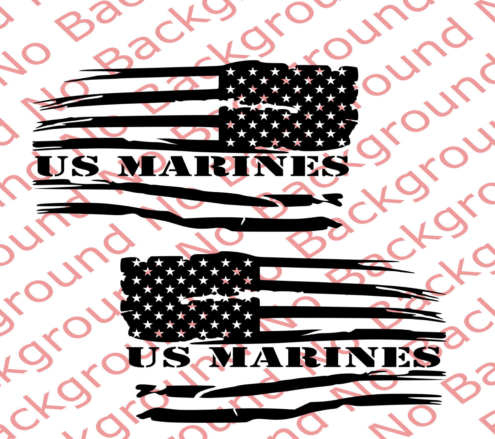 MARINES USMC American USA Flag Vinyl Decal for Car Truck Veteran/Retired US028