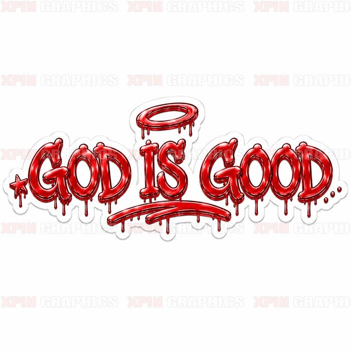 God is Good Graffiti Vinyl Decal Sticker Religious Jesus Lord D
