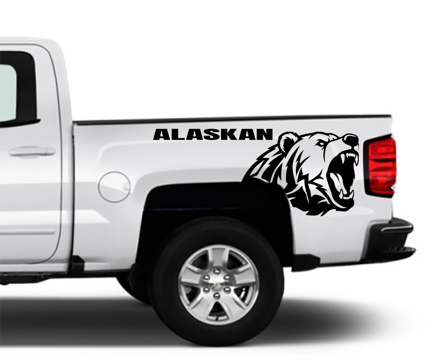 Chevrolet Alaskan Bedside Decals 2PCs Set Silverado Tahoe