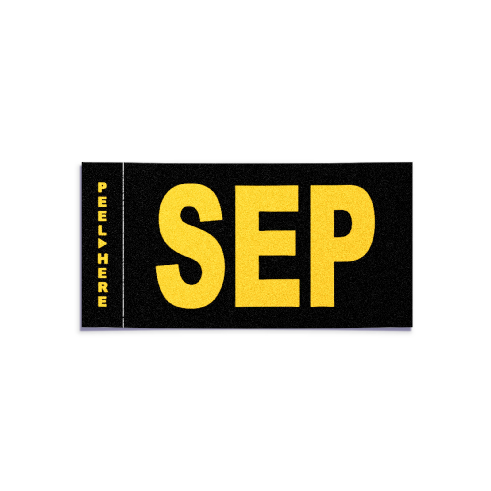 SEPTEMBER – California License Plate – Legacy Black Yellow Month Sticker DMV Tag