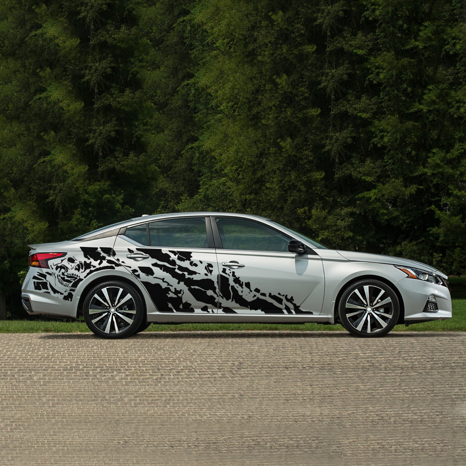 Nightmare Decal for Nissan Altima S SV SL SR Midnight Platinum skull graphic kit