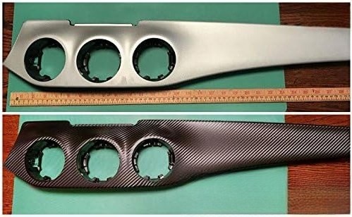 Black Carbon Fiber Automotive Window Film Roll Set, 5 ft × 1 ft