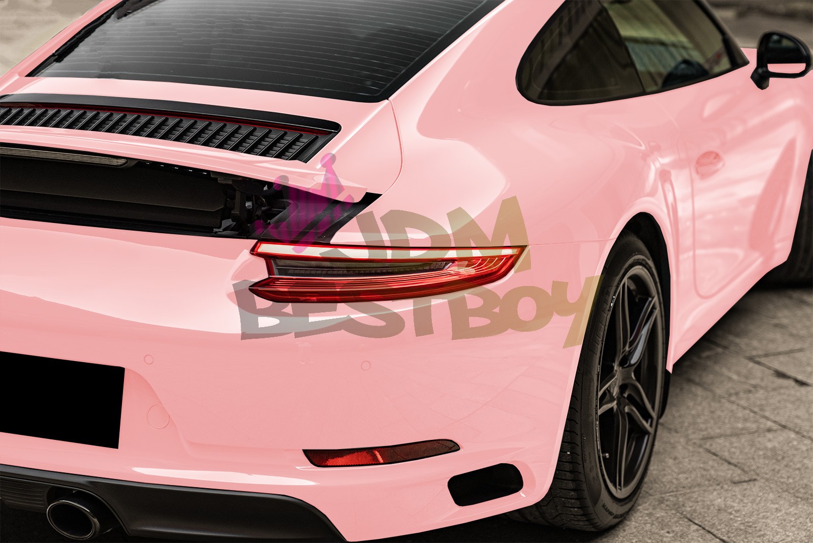 2FTx5FT PPF Blossom Pink Gloss Color Vinyl Paint Protection Film Scratch Wrap