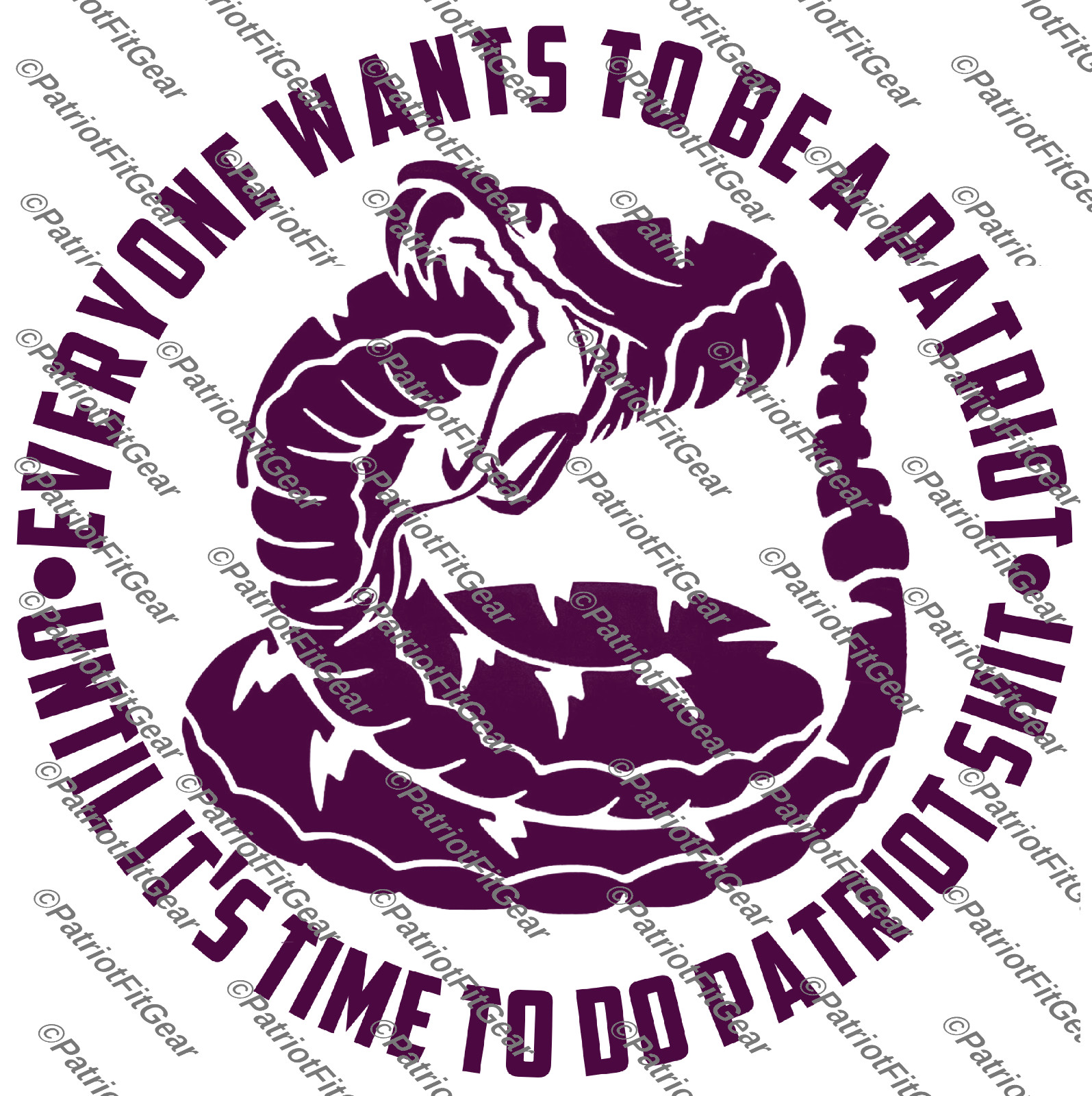 Patriot Sh*t,Everyone Wants To Be A Patriot,Snake,2A,,We The People,Vinyl decal