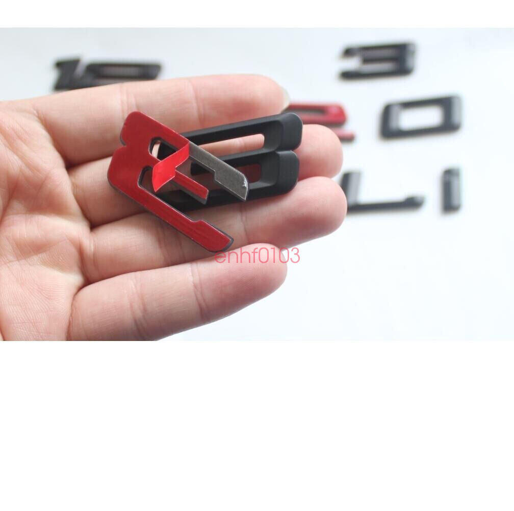 Matt Black Number Trunk Letters Badge Emblem Sticker for BMW 3 Series 335i