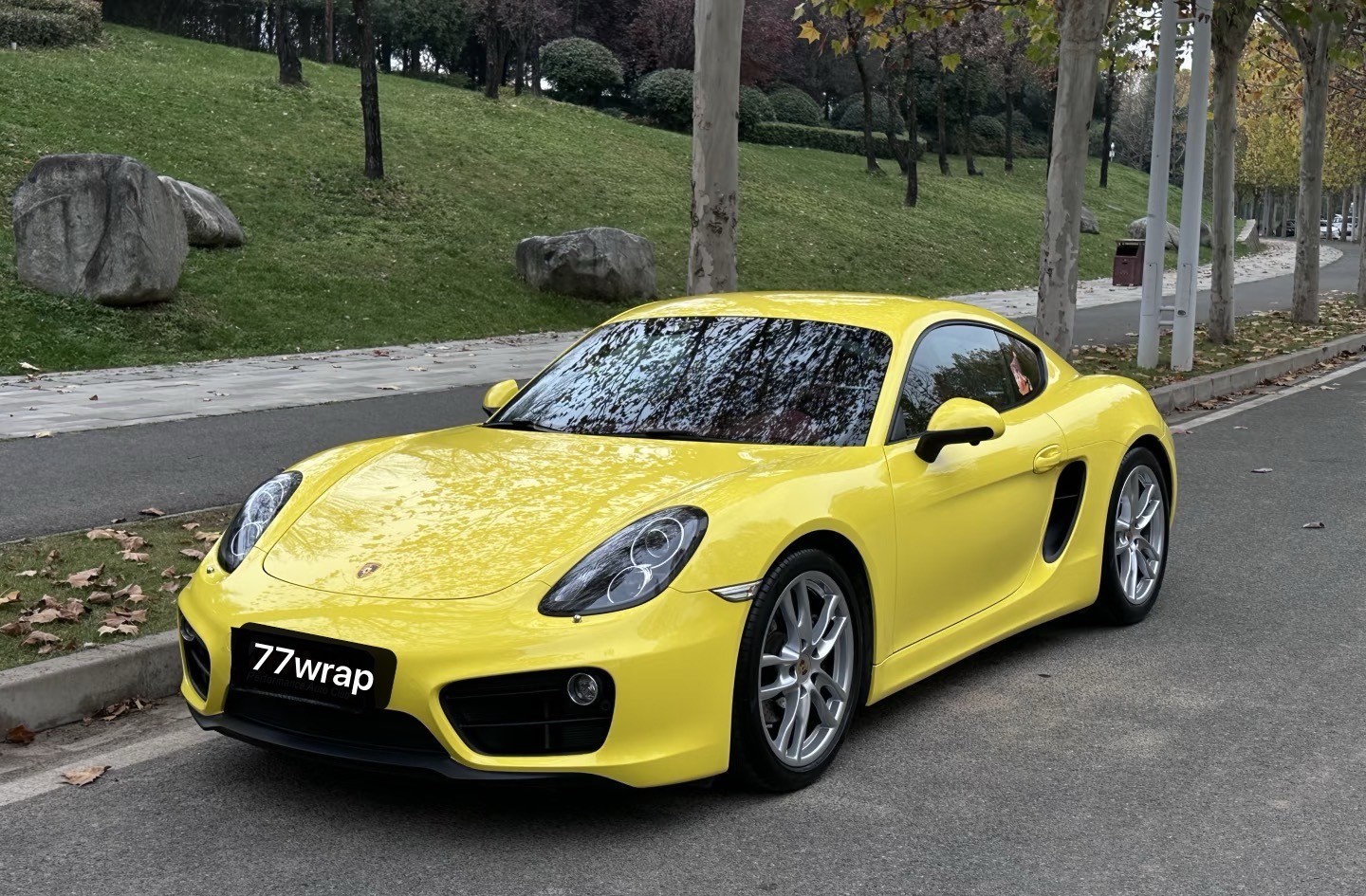 PET Premium Glossy Whole Car Truck SUV Vinyl Wrap Hood Sticker Corn Yellow HDUS