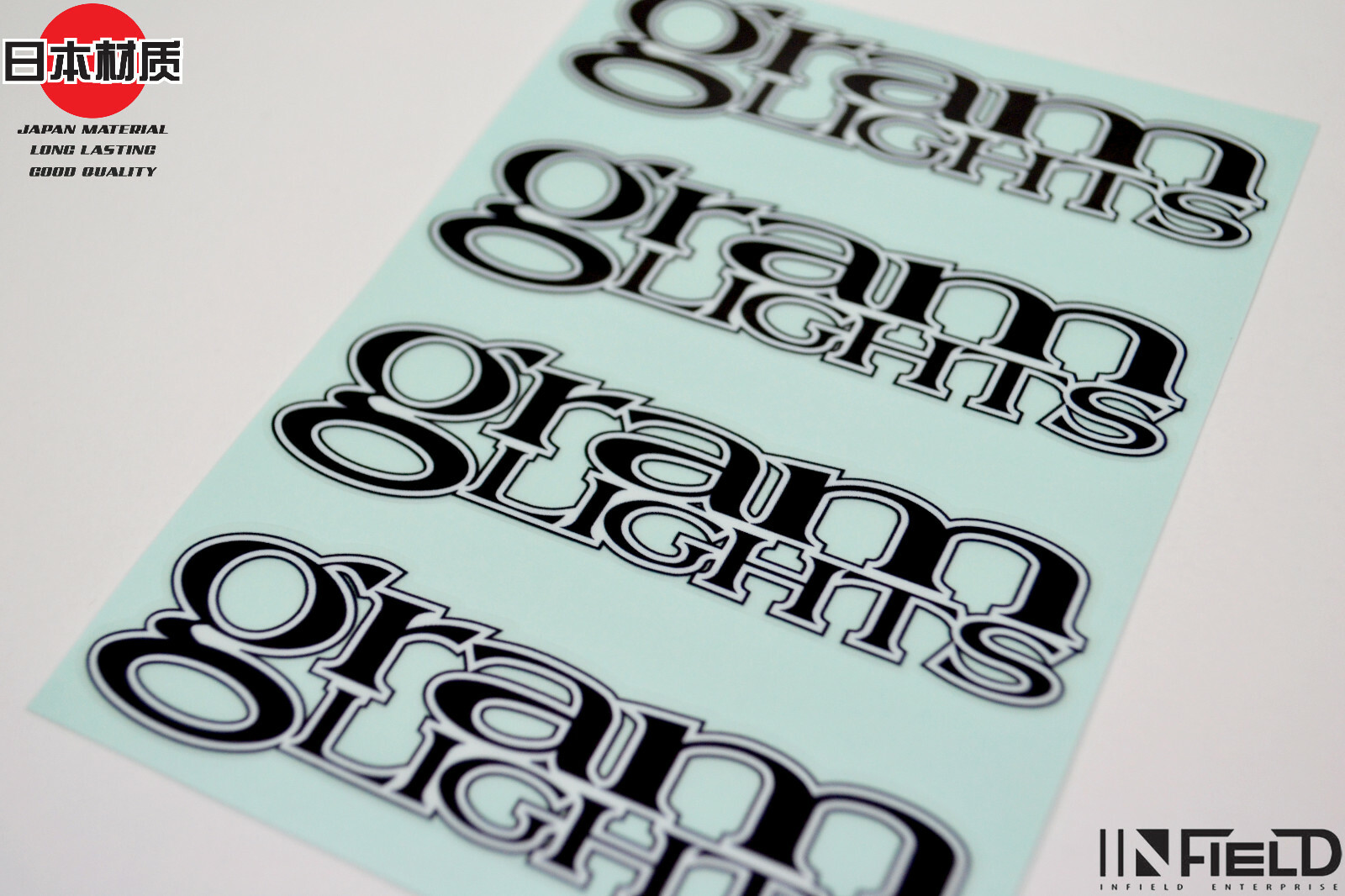 JAPAN MATERIAL VOLK RACING GRAM LIGHTS HIGH QUALITY REPLACEMENT STICKER #R009