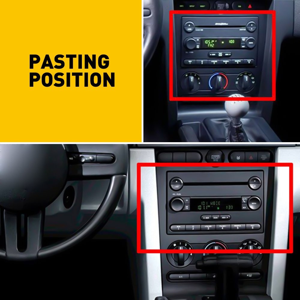 Vinyl Replacement Radio Button Sticker For FORD MUSTANG 2005 2006 2007 20 M
