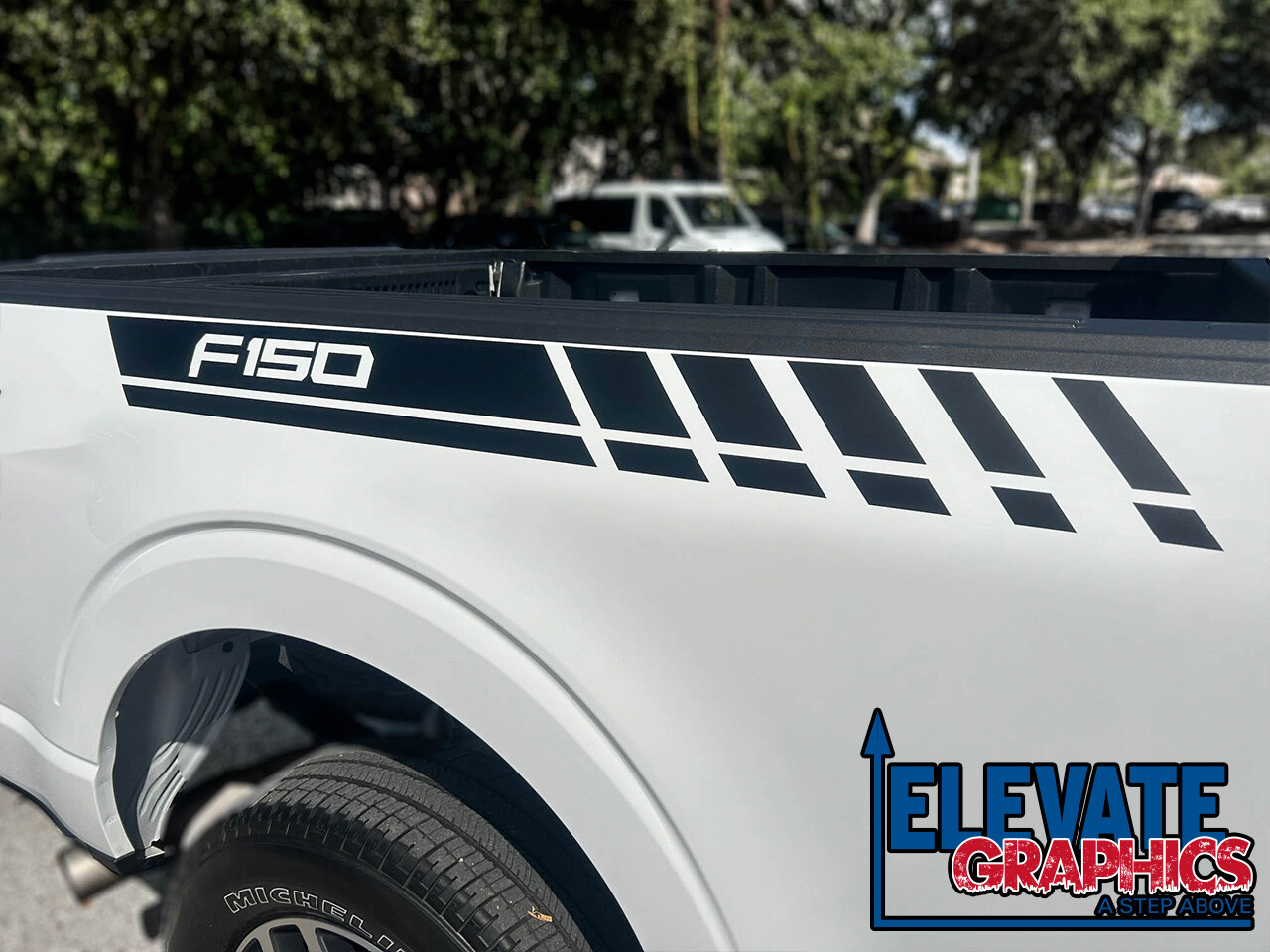 For Ford F-150 Stripes Side Flow Graphics Vinyl 3M Decals Stickers 2009-2024