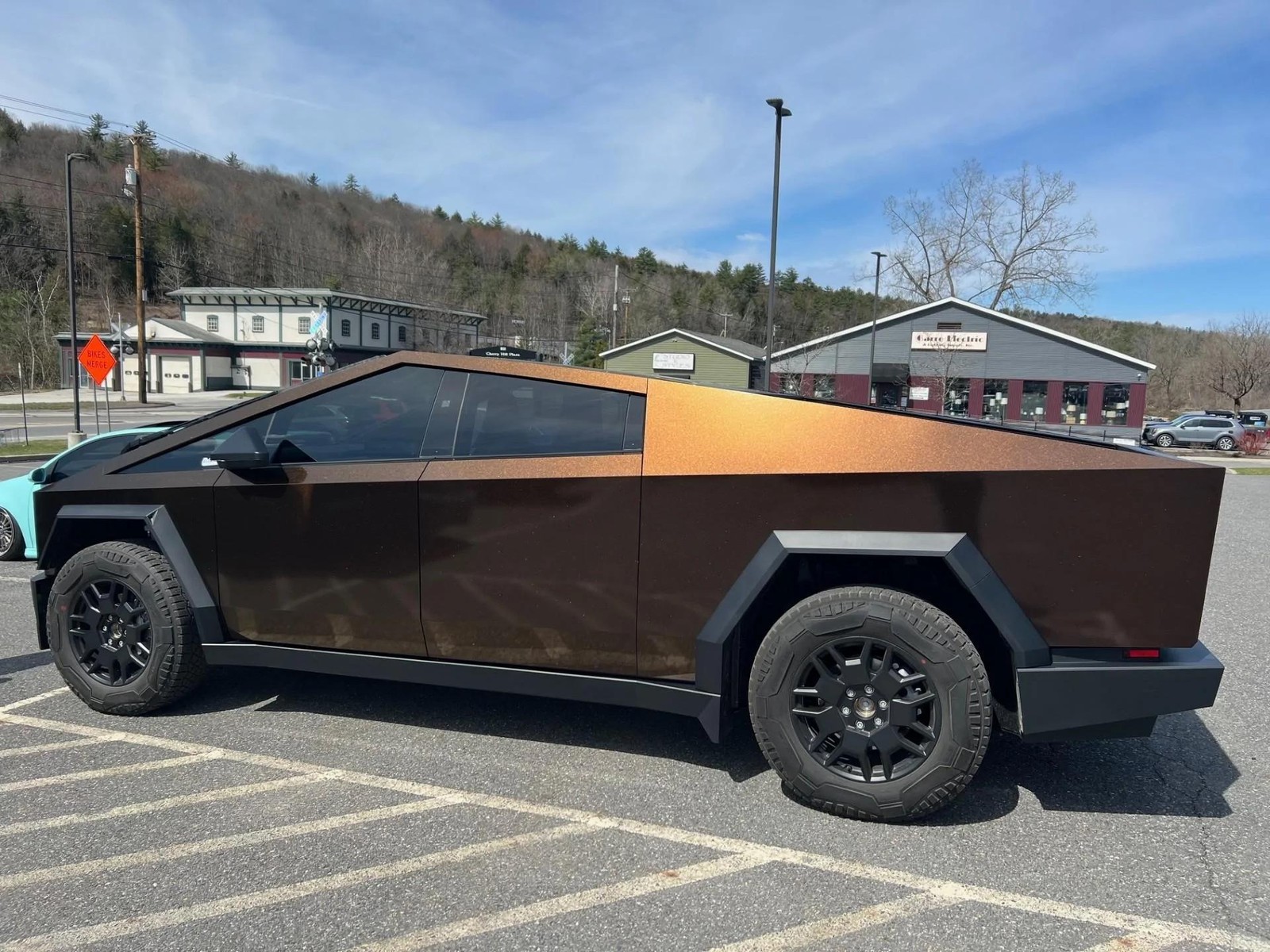 Gloss Gold-Brown For Cybertruck DIY PreCut Paint Protection Film PET Wrap Color