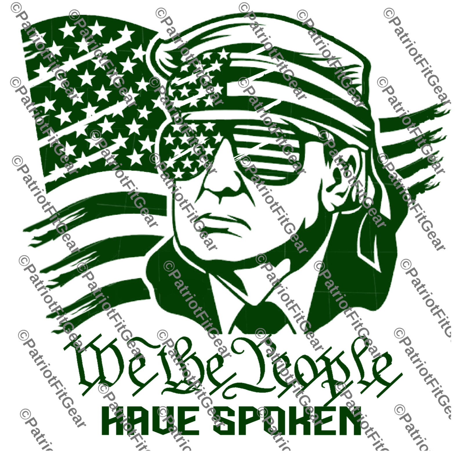 Trump,Flag,We The People Have Spoken,God Family Country,1A,2A,Custom Vinyl Decal