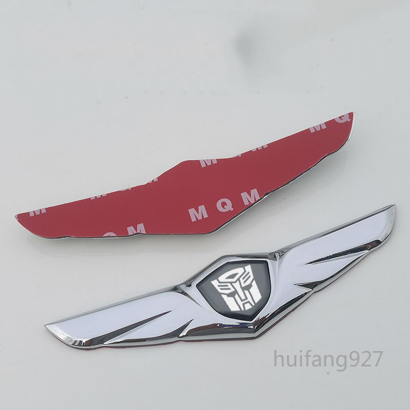 Car Metal 3D Transformers Decepticons Front Hood Rear Trunk Lid Badge Emblem