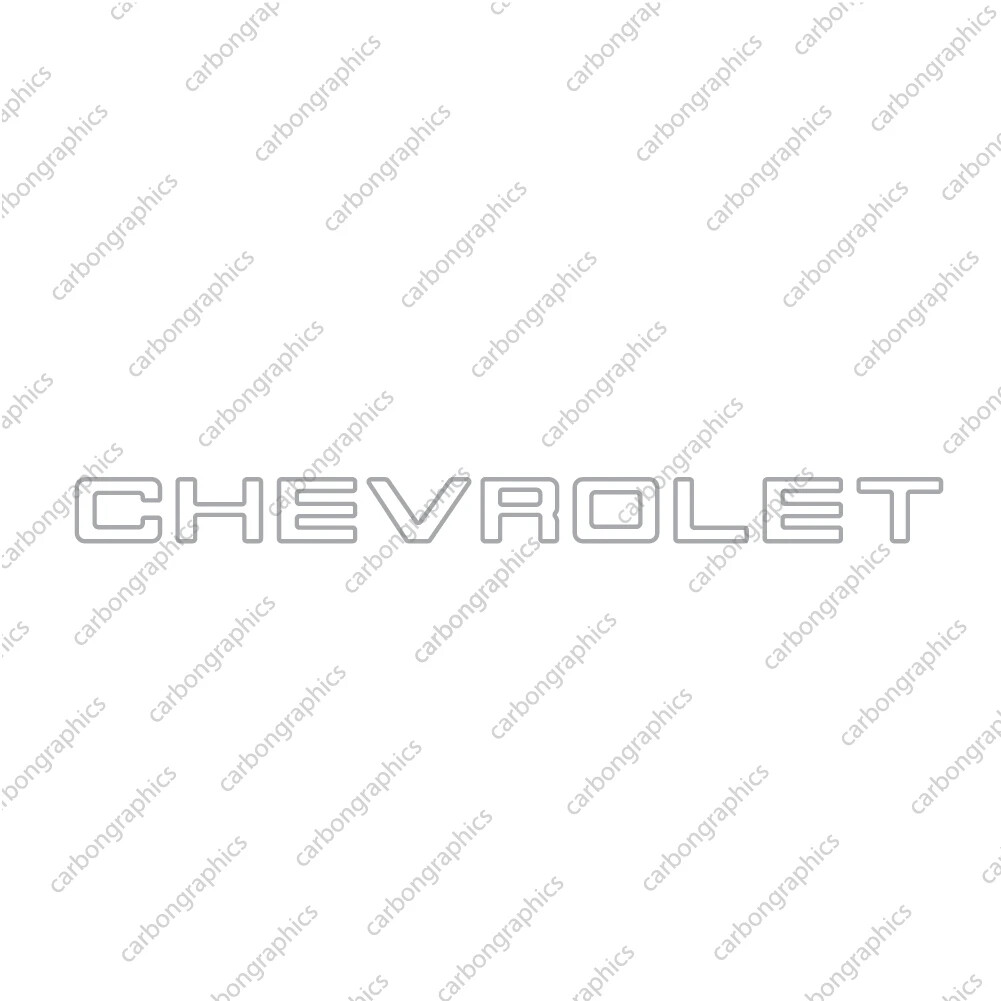 106” Chevrolet Logo Decal Sticker. Large sticker walls and garages.