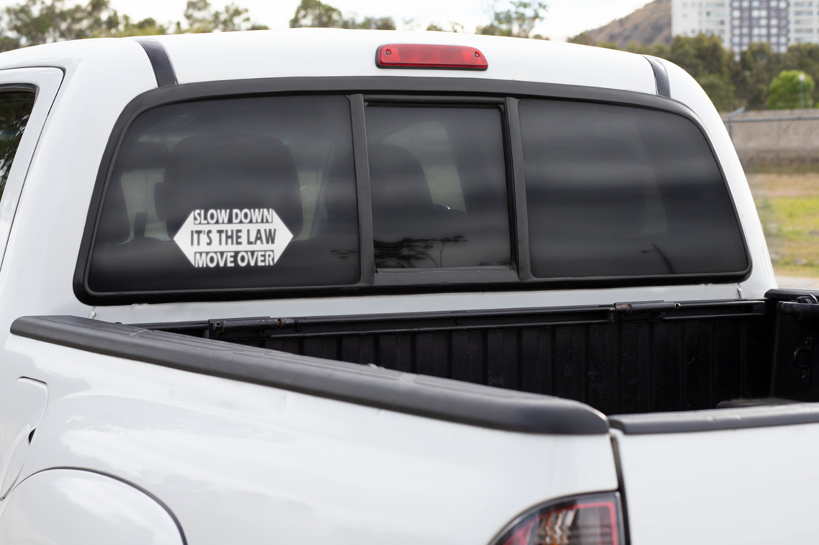 Slow Down Move Over Decal – High-Performance Vinyl Safety Sticker for Vehicles