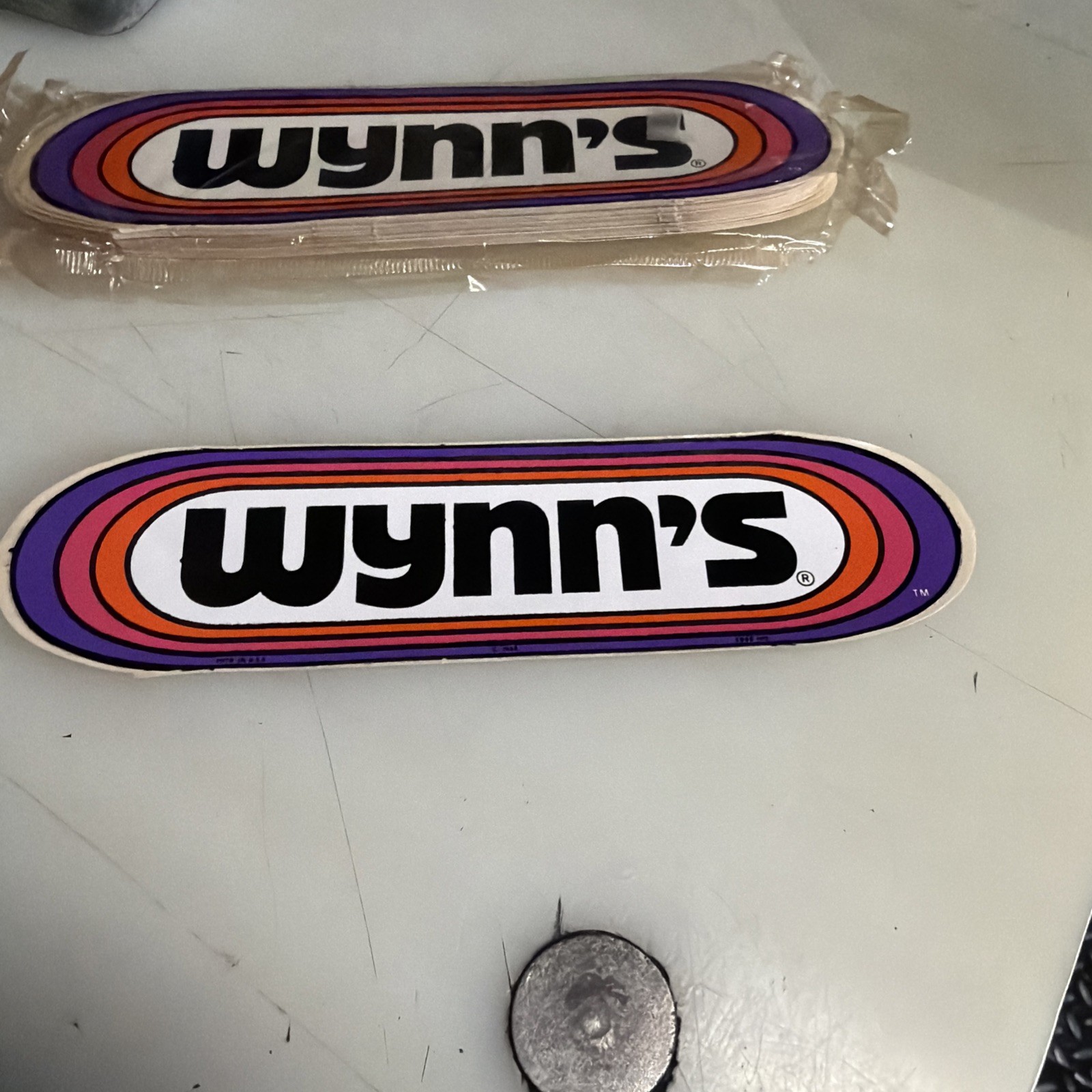 24 Vintage Wynn’s decal 7×2 inch!!