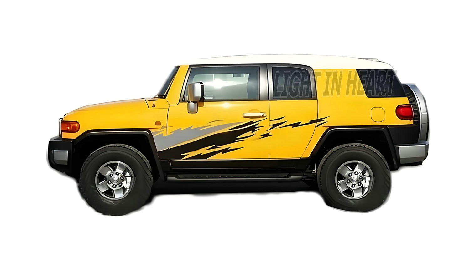 Fit For Toyota FJ Cruiser Distorted Stripe Graphics Decal Car Side Sticker Vinyl