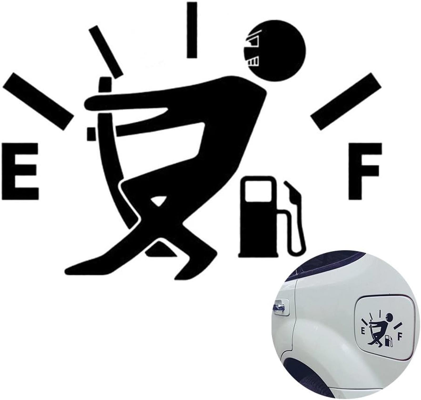 5.5″ x 3.9″ High Gas Fuel Consumption Vinyl Decal Sticker Fuel Gage Empty