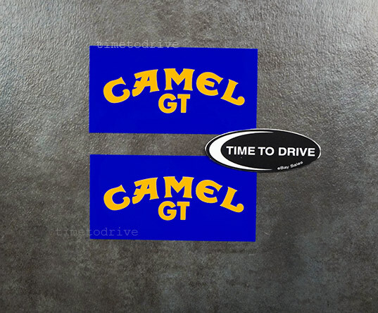 2x CAMEL GT blue Stickers Decals IMSA graphics Racing Sponsor GTP GTU Pick Size
