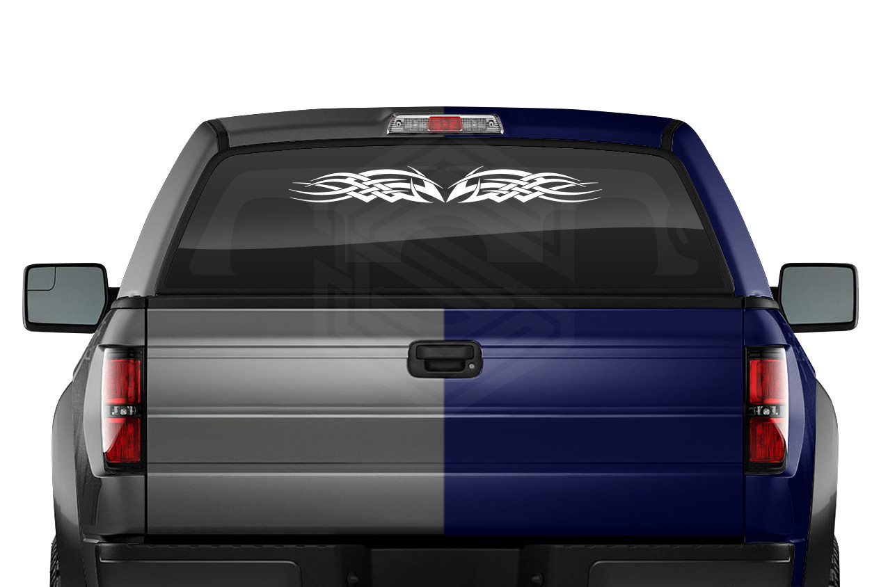 Design #128 TRIBAL CELTIC KNOT Windshield Decal Window Sticker Vinyl Banner Car