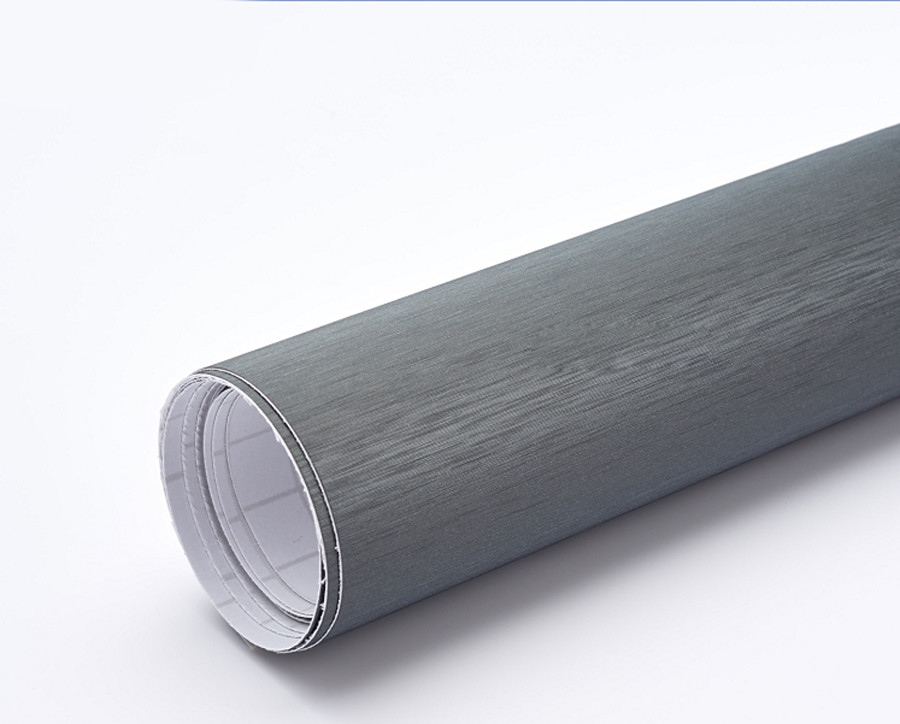 Brushed Aluminum Vinyl Film Brush Metallic Wrap Sticker Bubble Free Air Release