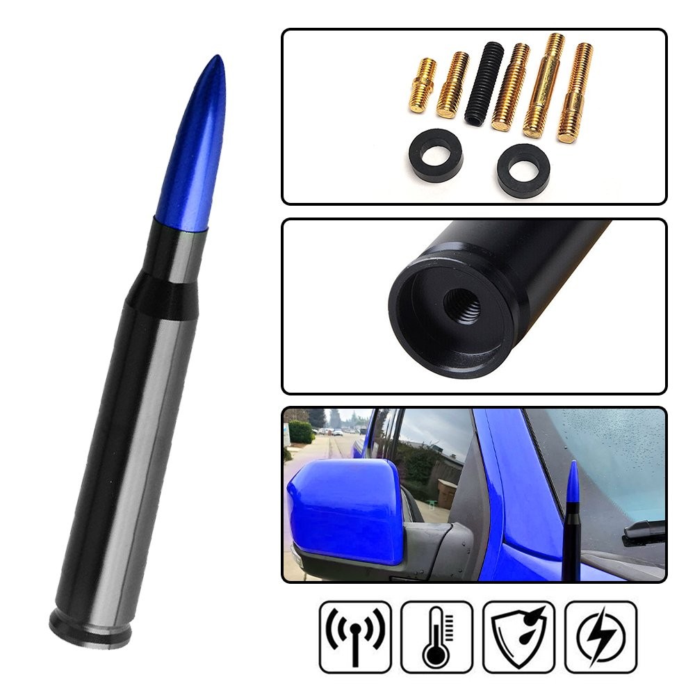 Bullet Antenna Mast Power For Motorcycles Cars Street Rods Classics Boat M