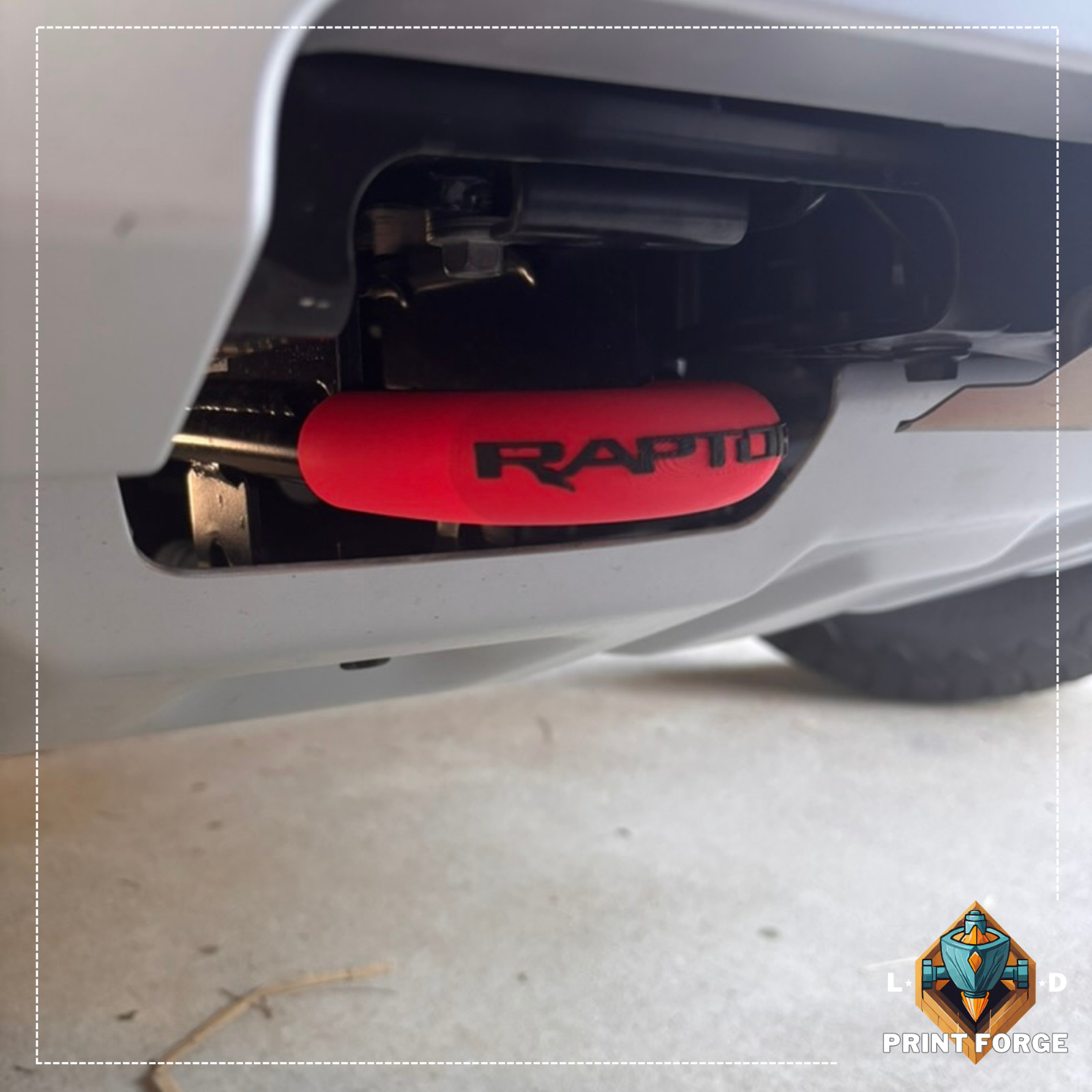 Premium Front “Raptor” Text NextGen Ford Ranger Raptor Tow Hook Accent Covers