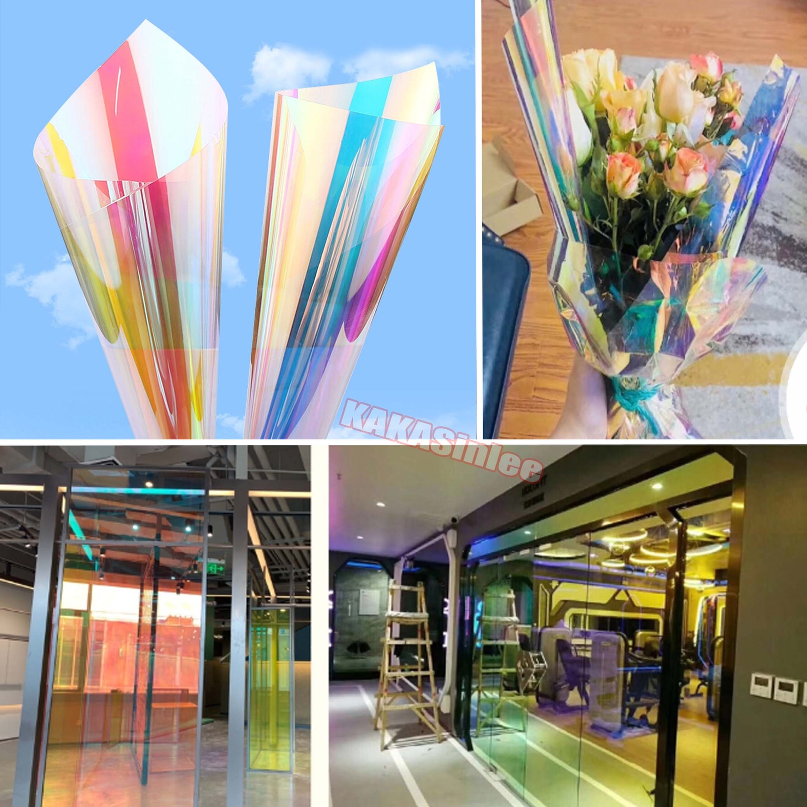 36inch Wide Gloss Chameleon Iridescent Sheet Wrap Window Film Glass Sticker Tint
