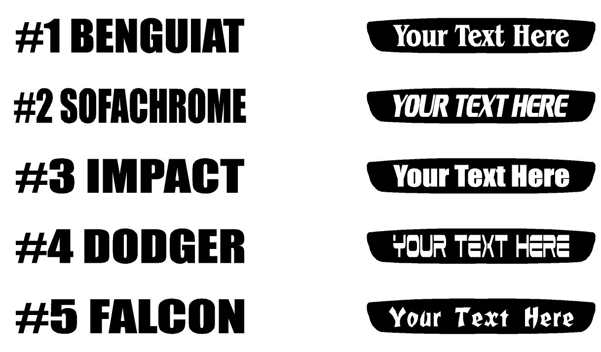 2000 – 2004 Custom Dodge Neon 3rd Brake Light Overlay Decal – All Models –