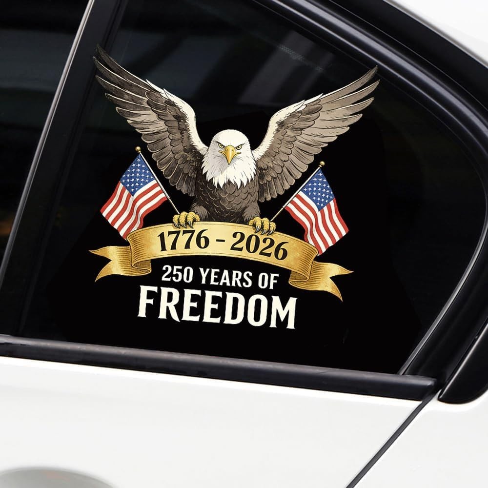 Patriotic 250 America Decal: Fade Resistant Vinyl Sticker for All Vehicles