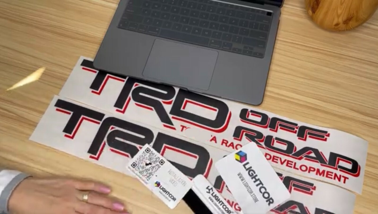 TRD Off Road Replacement Decals Toyota Tacoma Tundra 2005-2023 Clear Set of 2