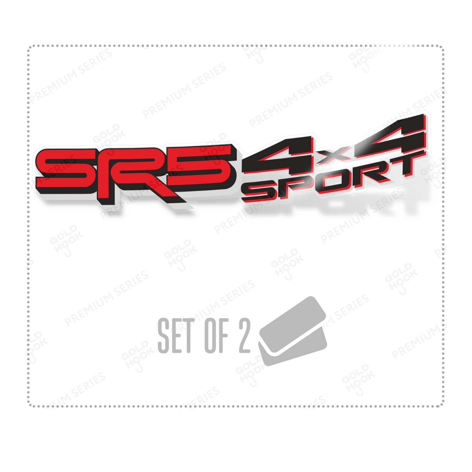 SR5 4×4 Sport Decals Tacoma Replacement Stickers Emblem for Tundra Truck Set 2.