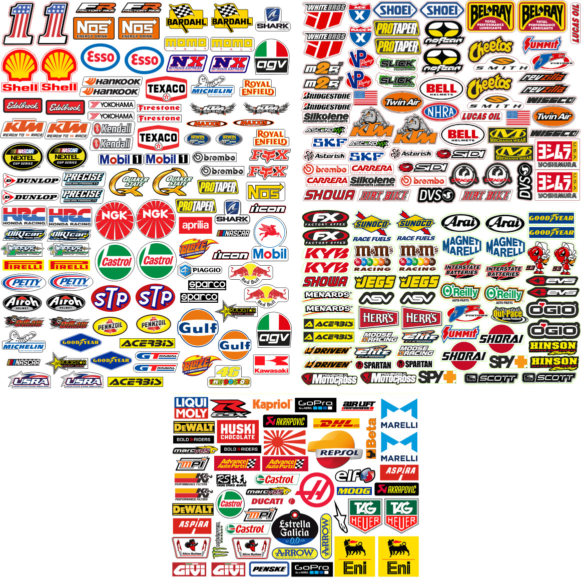 280 Racing Decals Stickers Drag Race Nascar High Quality Vinyl FREE SHIP