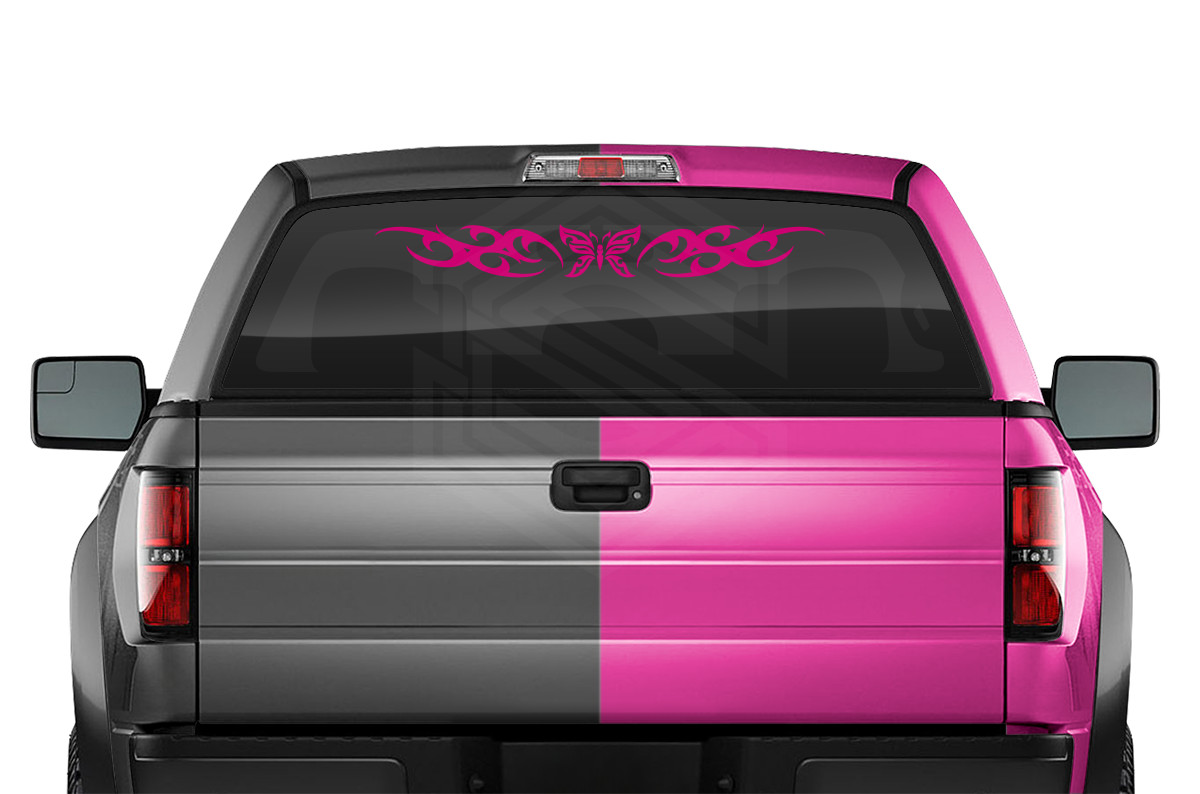 168-01 BUTTERFLY Decal Sticker Windshield Window Vinyl Graphic Banner Butterfly